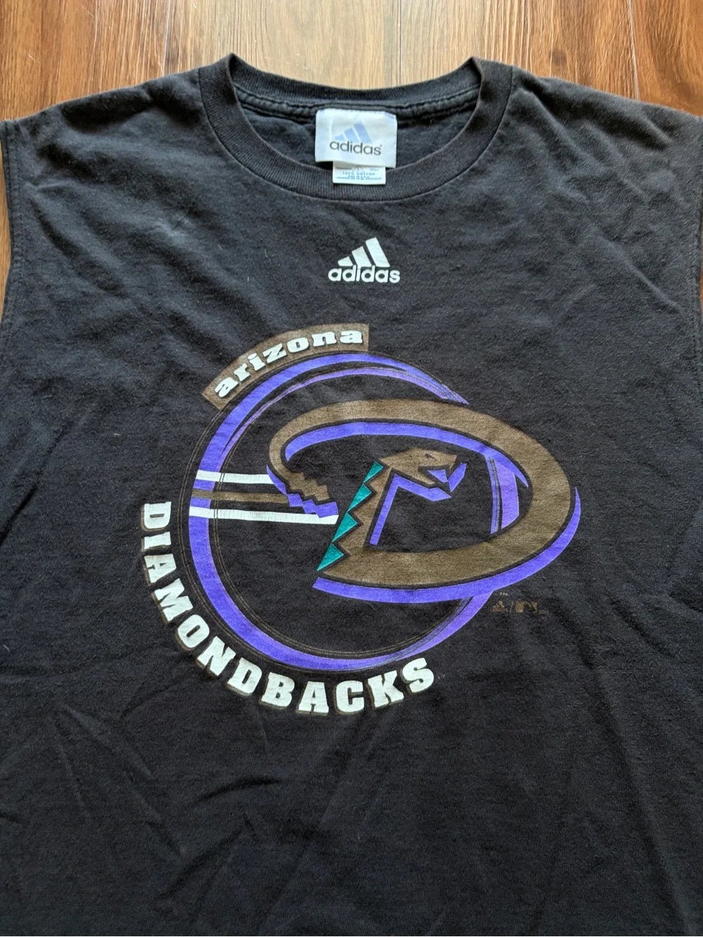 adidas Black Arizona Diamondbacks Logo Muscle Tee